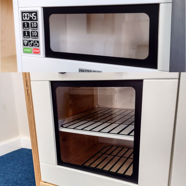 DUKTIG Surround Oven en Magnetron Sticker Twin Pack IKEA Speel Modder Keukensticker Diy Keuken Upgrade Ontwerp Upcycle Makeover