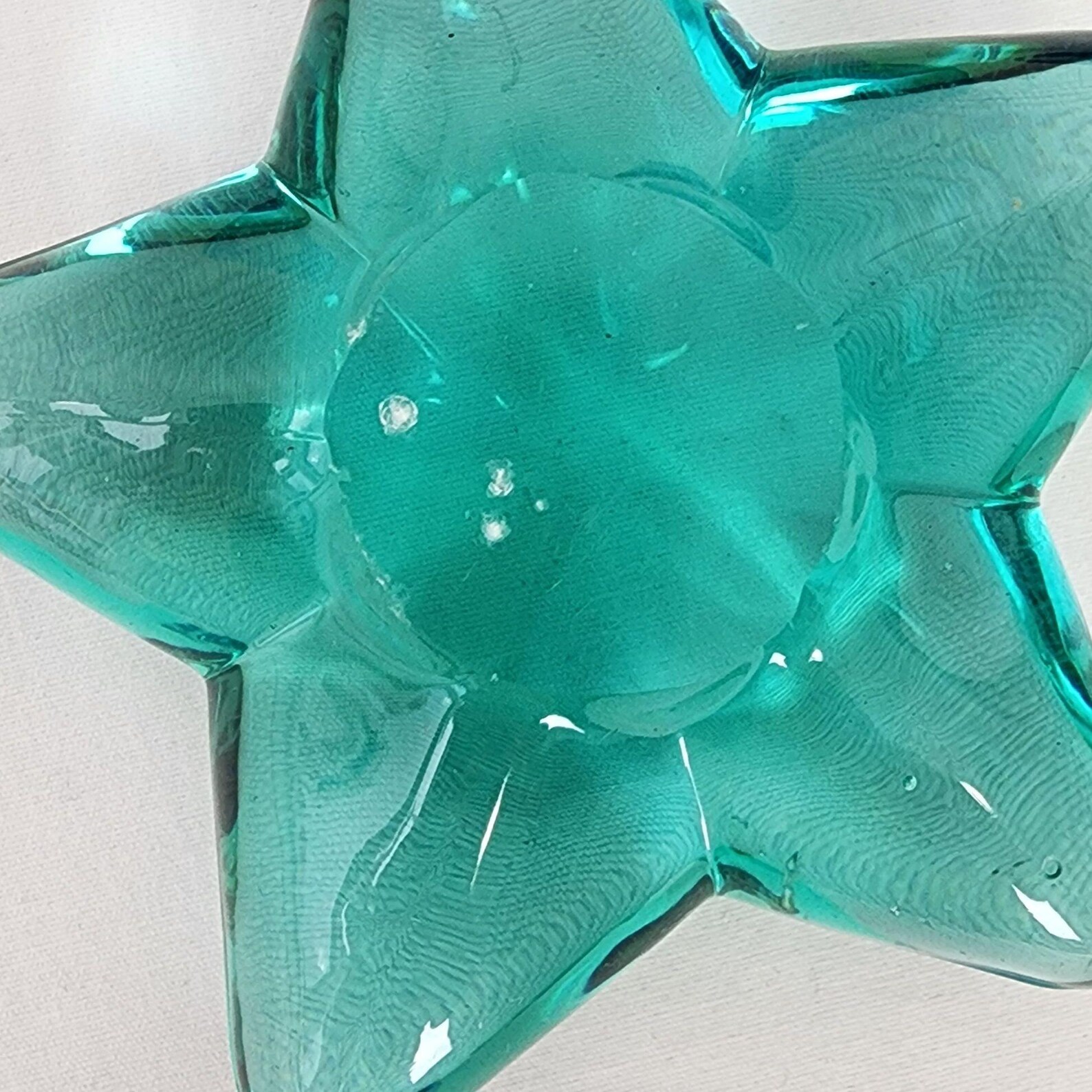 Ocean Theme Handblown Art Glass Starfish & Seashell Paperweights Home ...