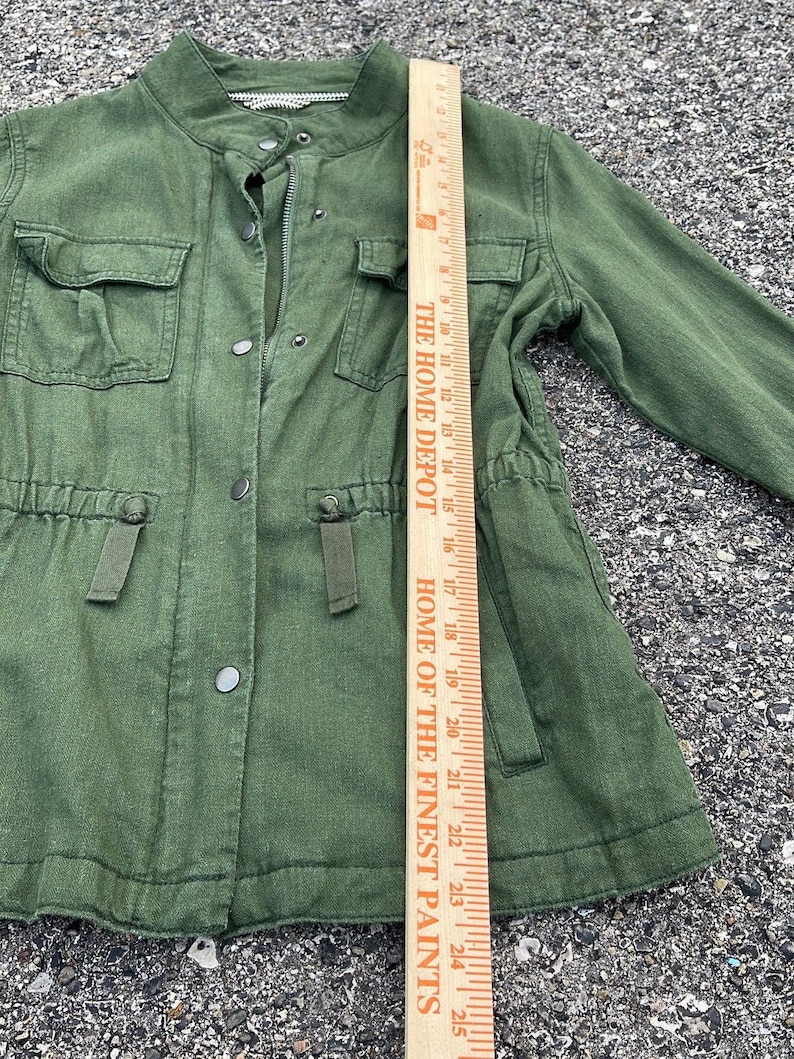Old Navy Surplus Jacket Utility Field Military Full Zip Womens Etsy