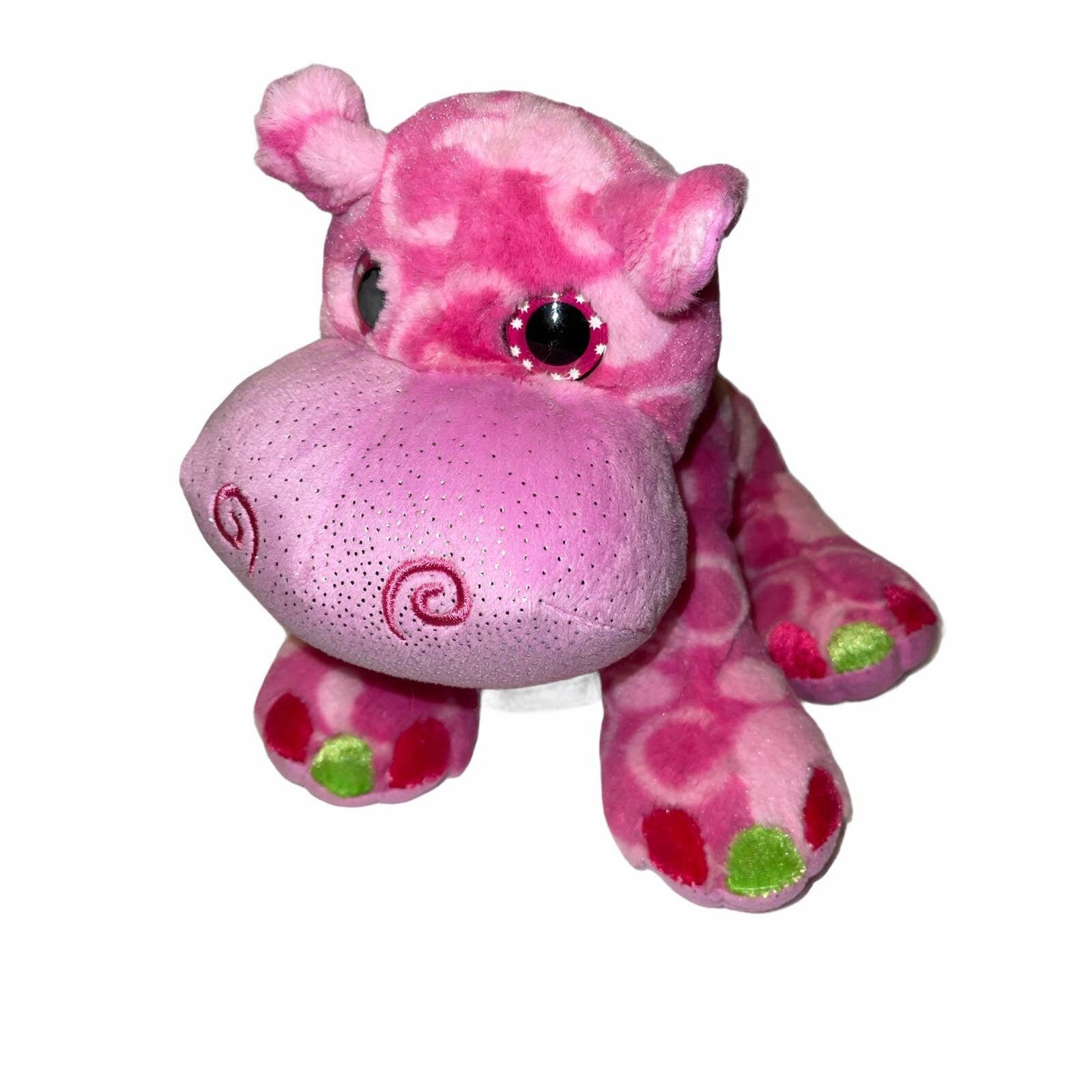 Wild Republic Sassy Pink Hippo stuffed animal | Etsy
