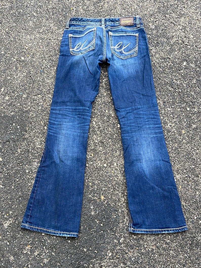 Express Jeans Womens Size 6R Stella Bootcut Low Rise Dark Wash Etsy