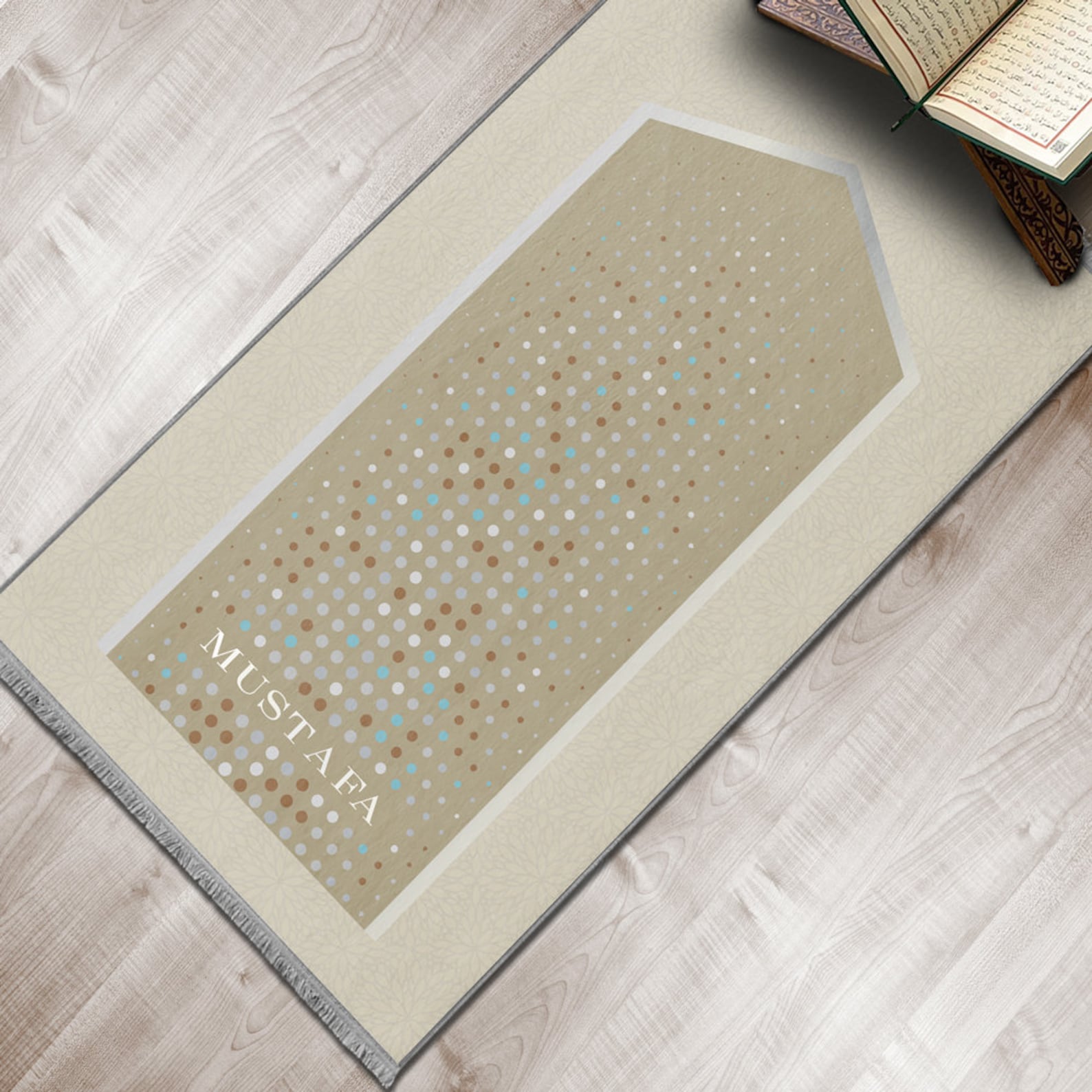 Personalized Foam Padded Prayer Mat, Muslim Prayer Rug, Janamaz ...
