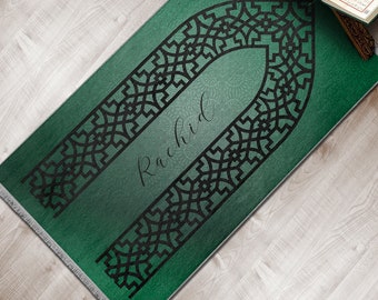 Personalized Foam Padded Prayer Mat, Muslim Prayer Rug, Janamaz, Islamic Gift, Anti-Slip Mat, Large XL Small Musallah, Designer Sejadah 405