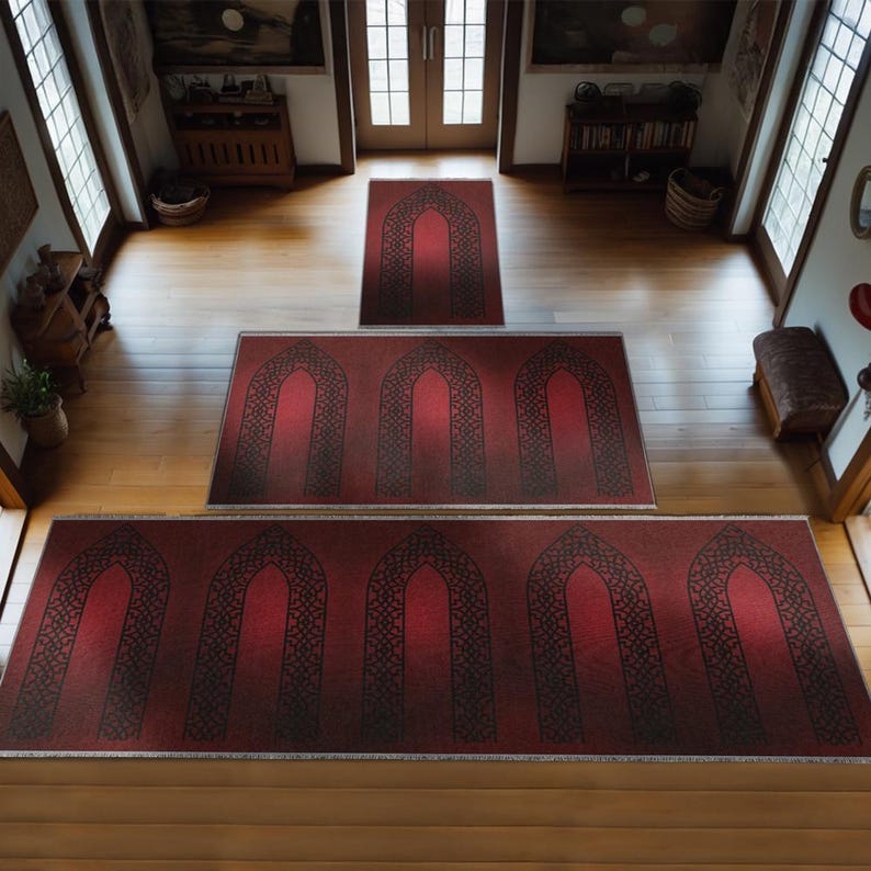Group Family Prayer Mat Personalized, Foam Padded Muslim Rug, Mother ...