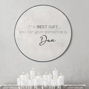 Islamic Quote Wall Art, The Best Gift Dua, Quran Islamic Quote Home Wall Decor Painted Wood, Eid, Designer Sejadah IQ0015