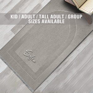 Personalized Foam Padded Prayer Mat, Muslim Prayer Rug, Janamaz, Islamic Gift, Anti-Slip Mat, Large XL Musallah, Designer Sejadah 804