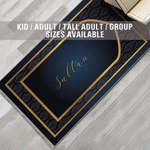 Personalized Foam Padded Prayer Mat, Muslim Prayer Rug, Janamaz, Islamic Gift, Anti-Slip Mat, Large XL Musallah, Designer Sejadah 808