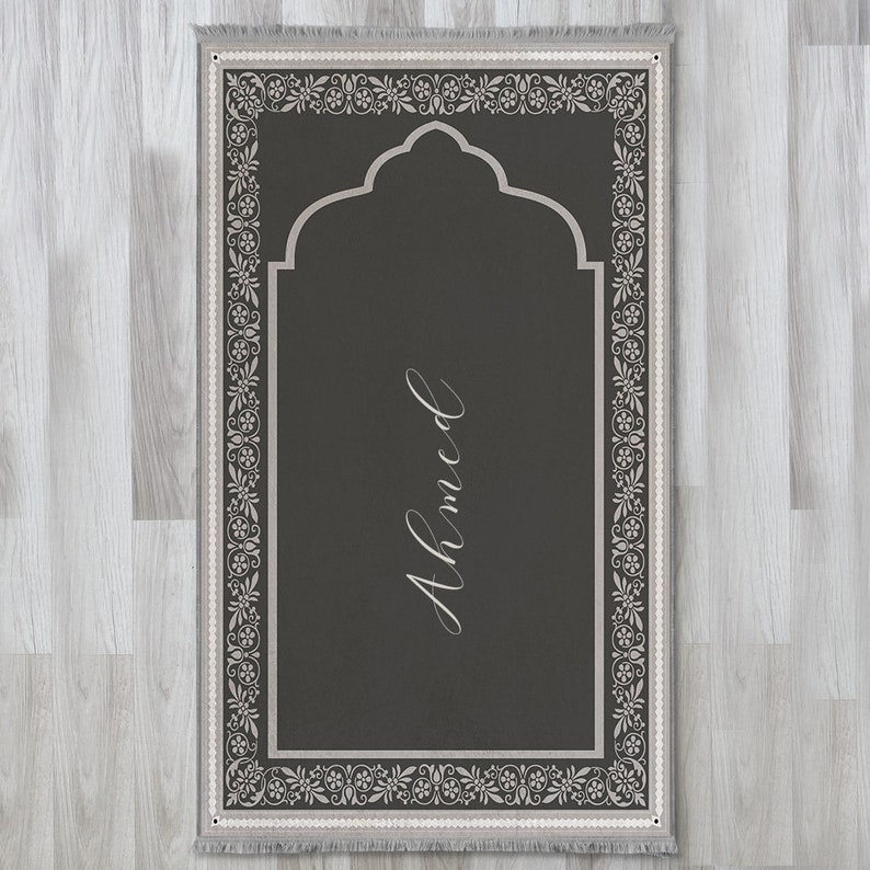 Personalized Foam Padded Prayer Mat Muslim Prayer Rug Etsy