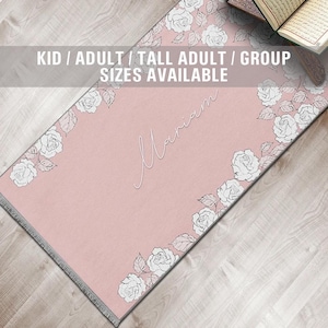 Personalized Foam Padded Prayer Mat, Muslim Prayer Rug, Janamaz, Islamic Gift, Anti-Slip Mat, Large XL Small Musallah, Designer Sejadah 412