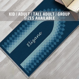 Personalized Foam Padded Prayer Mat, Muslim Prayer Rug, Janamaz, Islamic Gift, Anti-Slip Mat, Large XL Small Musallah, Designer Sejadah 415