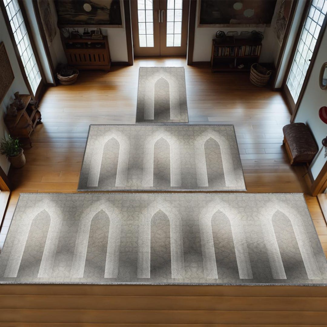 Group Family Prayer Mat Personalized, Foam Padded Muslim Rug, Mother ...