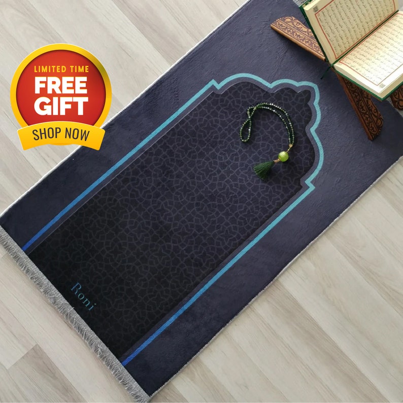 Personalized Foam Padded Prayer Mat Muslim Prayer Rug Etsy