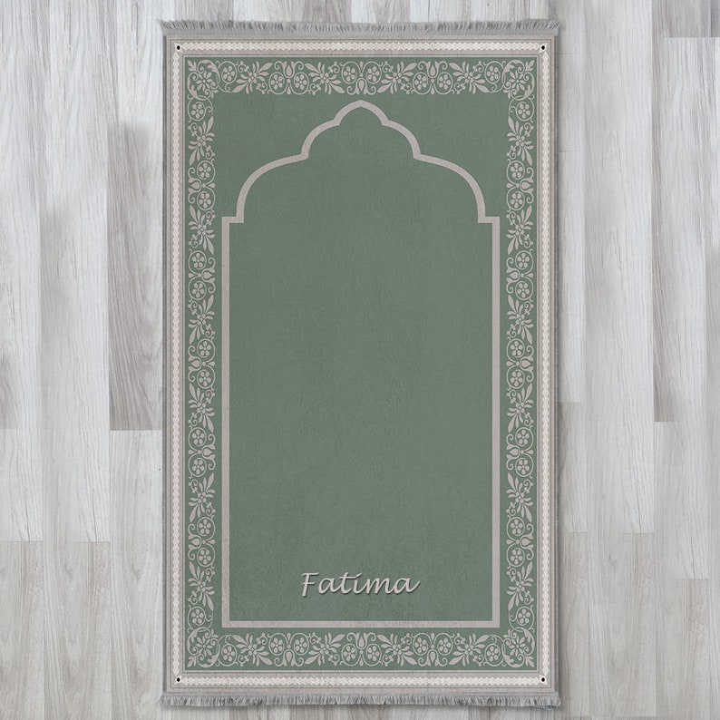 Personalized Foam Padded Prayer Mat, Muslim Prayer Rug, Janamaz, Islamic Gift, Anti-Slip Mat, Large XL Musallah, Designer Sejadah 801 E