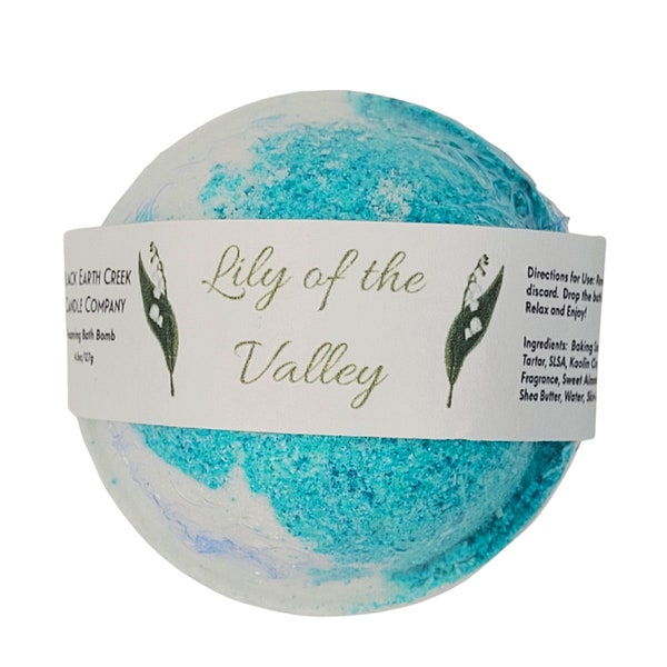 Lily of the Valley Bath Bomb, Colorful Bath Bombs, Kids Bath Bombs, Soothing Bath Bombs, Bath Fizz, Luxury Bath Bombs, Handmade Bath Bombs