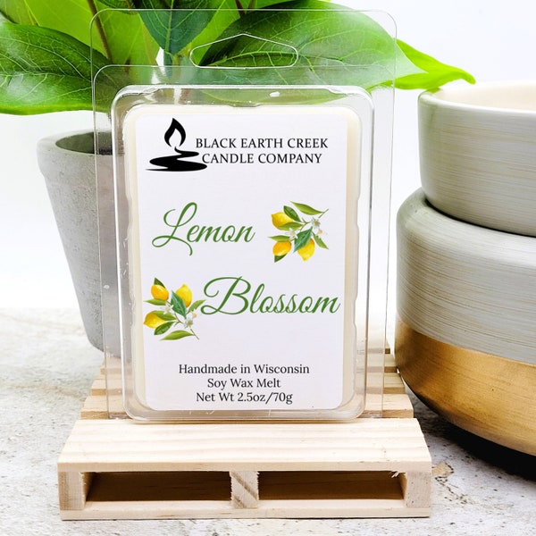 Lemon Blossom Wax Melt, Lemon Soy Wax Melt, High Scented Soy Wax Melt, Soy wax melt, Scented wax tart, Wax melts for warmers, Wax tart melts