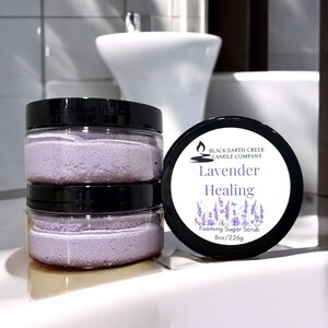 Lavender Creamy Sugar Scrub, Lavender Exfoliating Sugar Scrub, Moisturizing Sugar Scrub, Shea Sugar Scrub, Exfoliating Body Polish
