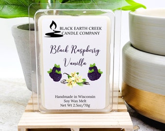 Black Raspberry Vanilla wax melt, Berry wax melt, Raspberry scented melt, High Scented Soy Wax Melt, Soy wax melt, Wax melt, Raspberry melt