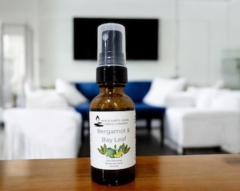 Bergamot and Bay Leaf Room Spray- Refreshing Home Scent, Cozy Home Fragrance, Citrus Room Spray, Fresh Air Freshener, Summer Linen Spray