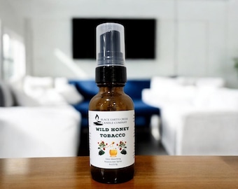 Wild Honey Tobacco Room Spray- Refreshing Home Scent, Cozy Home Fragrance, Calming Room Spray, Honey Tobacco Air Freshener, Warm Room Scent