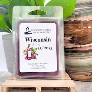 Wisconsin Winery Wachsschmelze, Weinwachsschmelze, stark duftende Sojawachsschmelze, Sojawachsschmelze, Ganz natürliche Wachsmelts, Bio-Wachsmelts, Bio-Sojawachs
