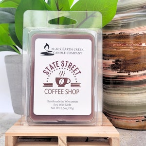 Coffee Shop Wax Melt, Coffee Scented Melt, Fresh Coffee Wax Melt, Hazelnut Coffee Melt, Hazelnut Latte Wax Melt, Handmade Wax Melt, 100% Soy