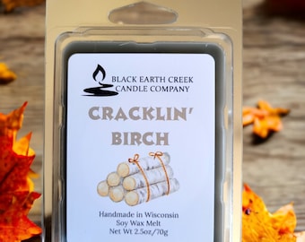 Cracklin' Birch Wax Melt, Cinnamon Wax Melt, High Scented Soy Wax Melt, Soy wax melt, Scented wax tart, Wax melts for warmers, Wax tart melt