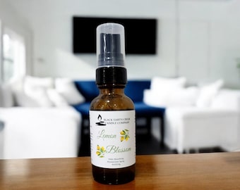 Lemon Blossom Room Spray- Refreshing Home Scent, Cozy Home Fragrance, Lemon Air Freshener, Citrus Linen Spray, Lemon Odor Eliminator
