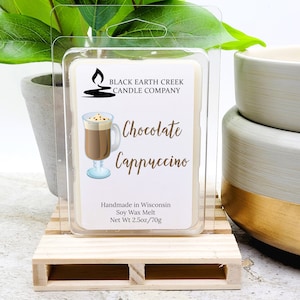 Chocolate scented wax melt, Cappuccino melt, High Scented Soy Wax Melt, Soy wax melt, Scented wax tart, Wax melt for warmers, Wax tart melts