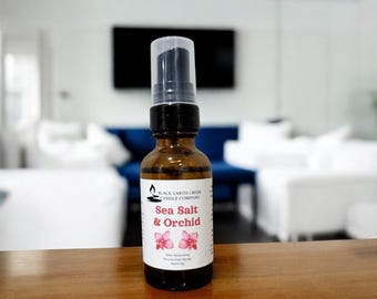 Spray per ambienti al sale marino e orchidea - Profumo per ambienti rinfrescante, Fragranza per ambienti accogliente, Spray per ambienti floreale, Spray per biancheria profumata estiva, Spray per ambienti floreale