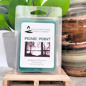 Picnic Point Melt, Sagebrush & Pinion Leaf Melt, Duftende Sojawachs Schmelze, Sojawachs schmelzen, Ganz natürliche Wachs schmelzen, Bio-Wachs schmelzen, Bio-Sojawachs