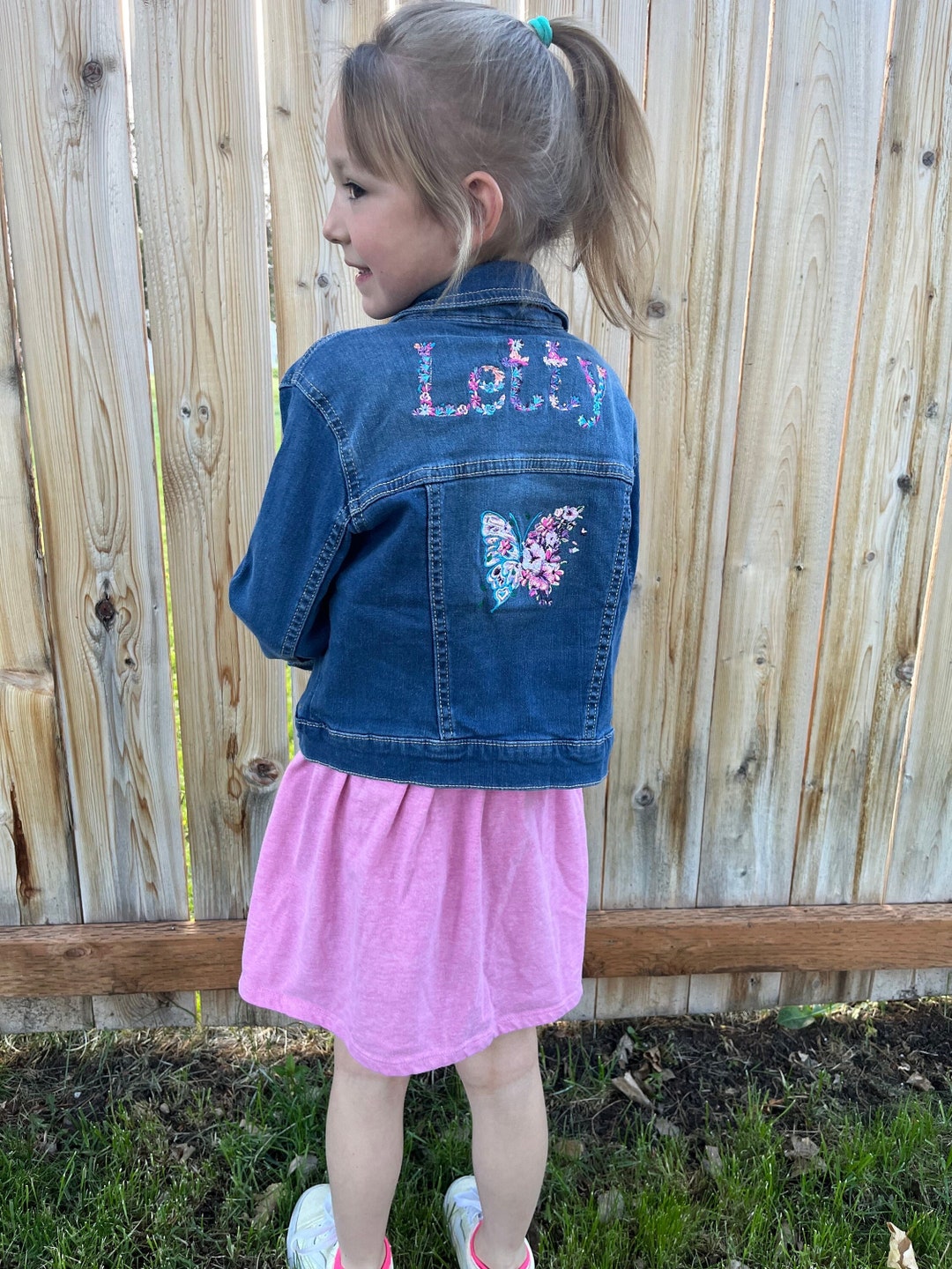 Embroidered Unicorn Jean Jacket