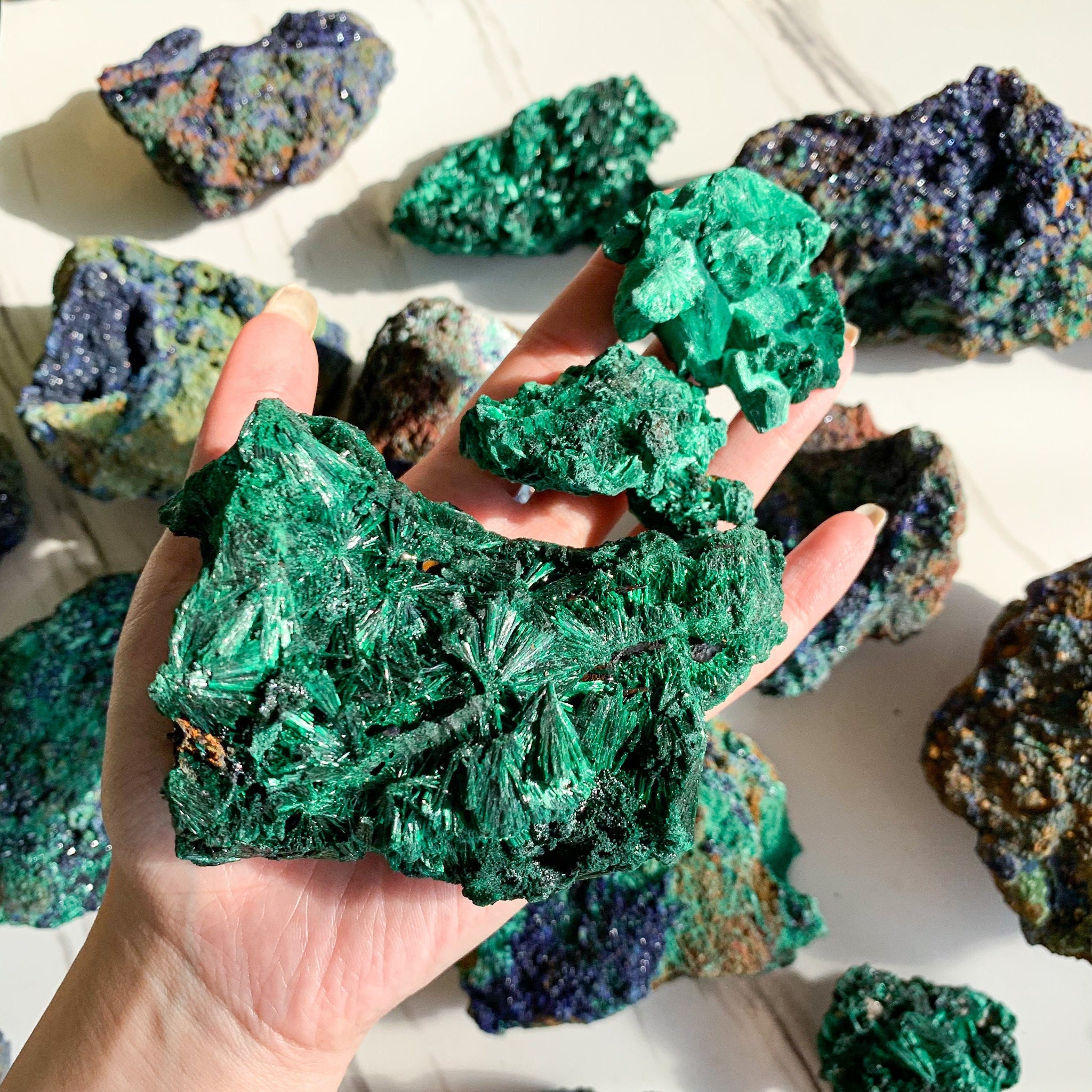 Spécimen Minéral de Malachite Naturelle/Malachite Haute Qualité