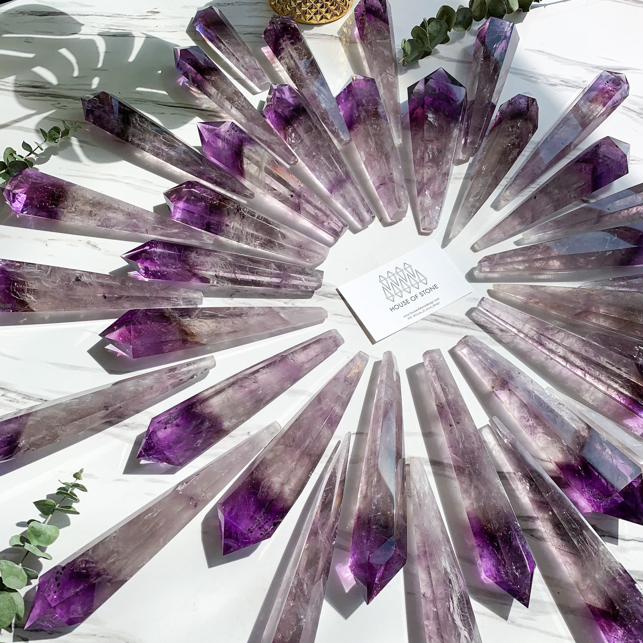 Améthyste Baguette/Petite Améthyste Point Baguette/Améthyste Arc-En-Cristal Baguette Point/Aaa