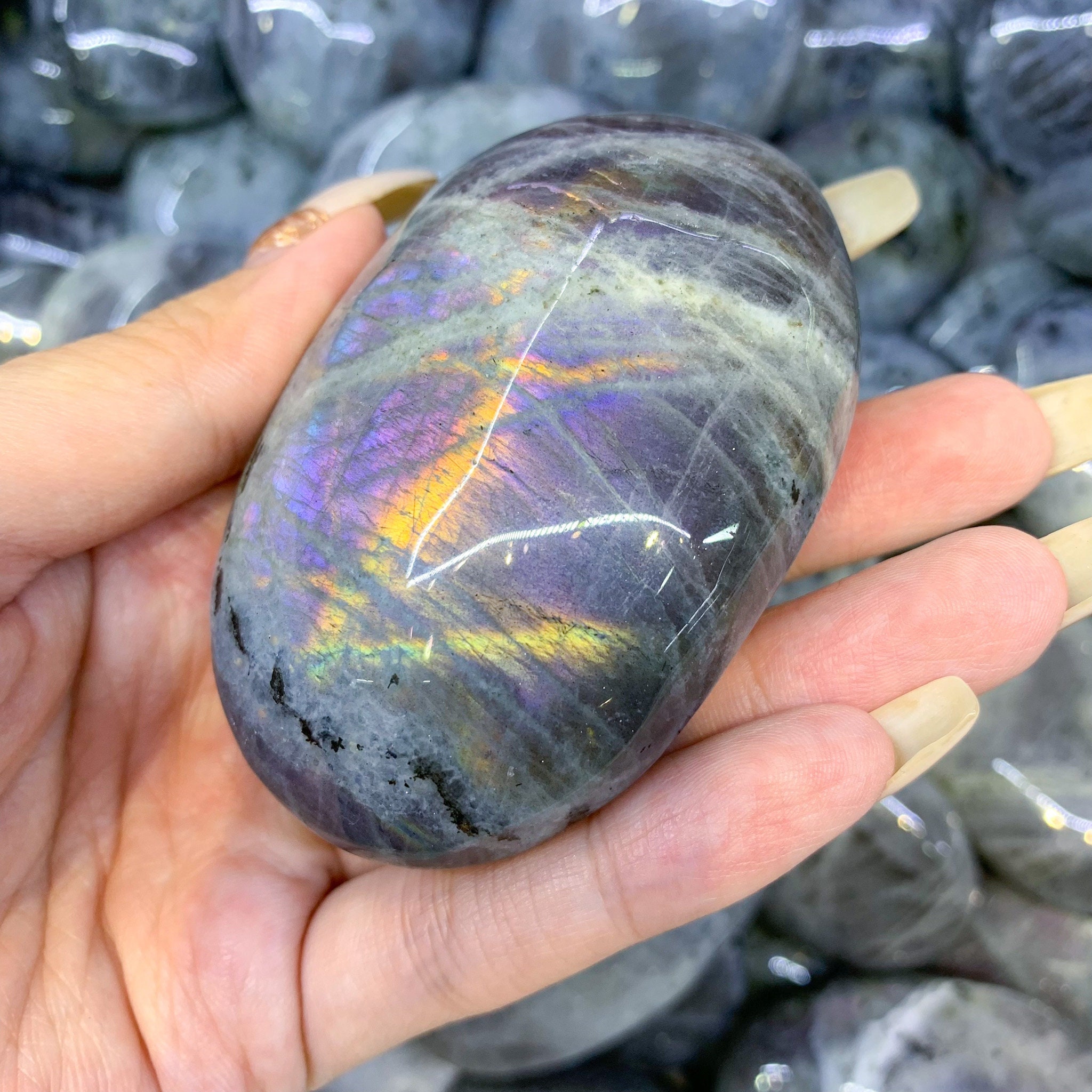 Labradorite Violet Différent Aléatoire/Arc-En-Ciel Flash Labradorite/Labradorite Naturel/Brut Labrad