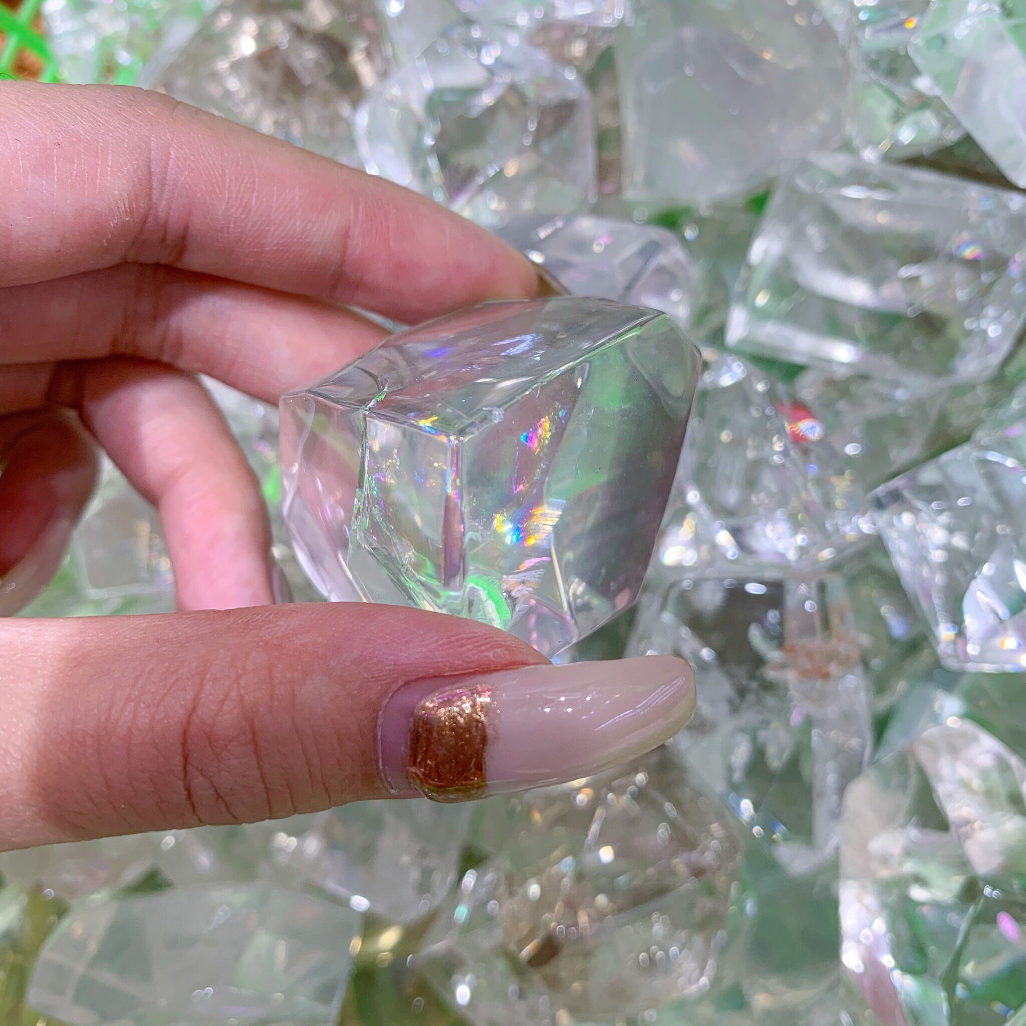 Pièce de Quartz Clair Naturel Haute Qualité/Pierre Cristal Brut/Quartz Arc-En-Ciel/Aaa