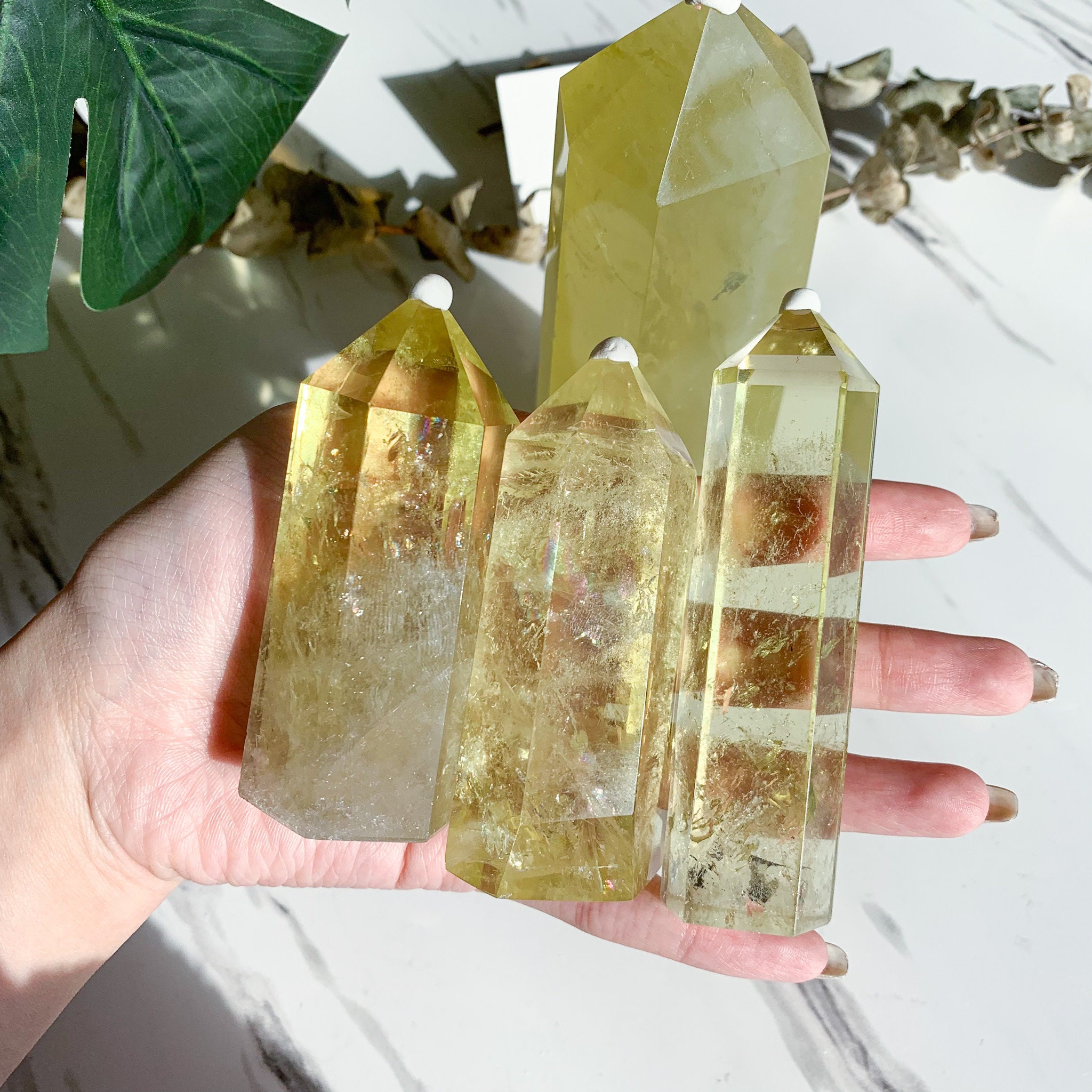 Tour de Citrine/Tour Point Citrine Haute Qualité/Tour Cristal