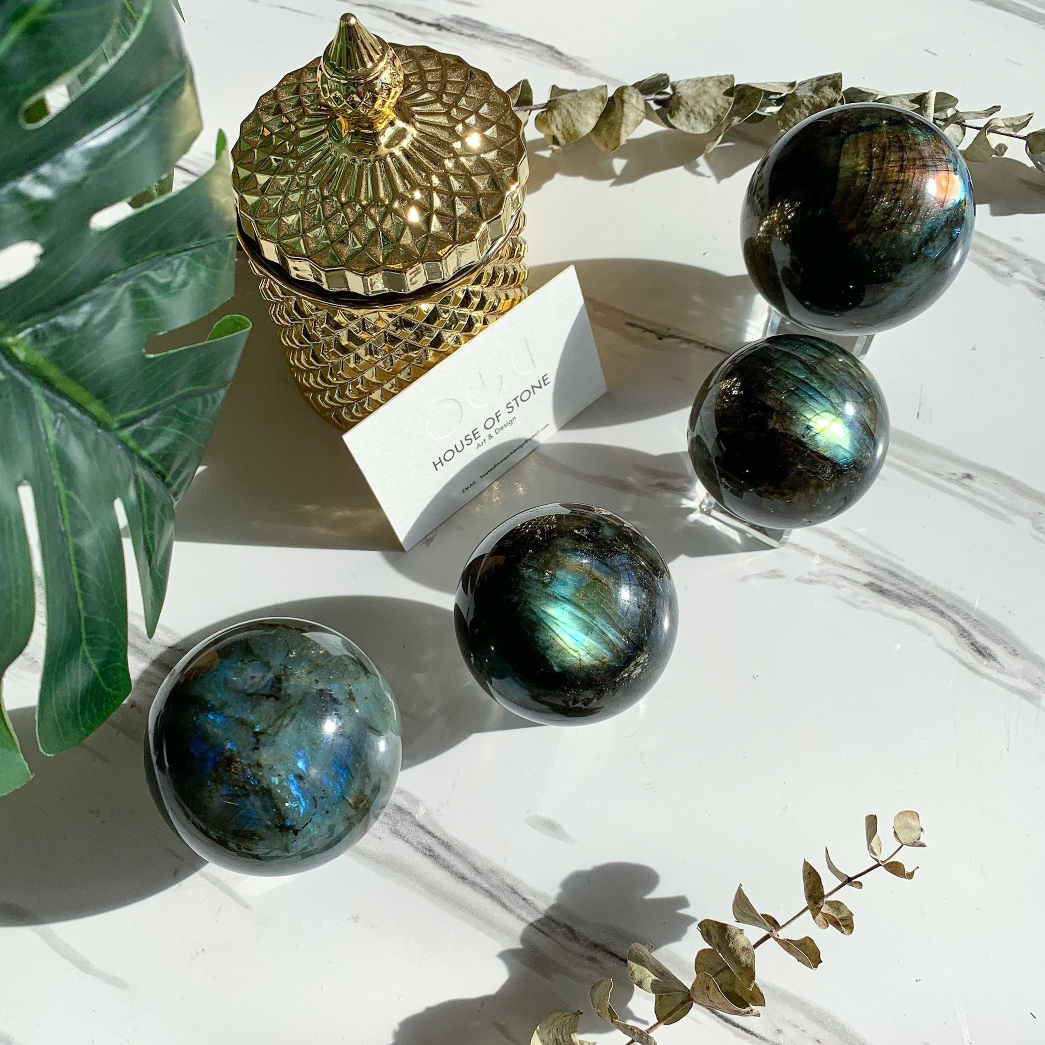 Sphère de Labradorite/Sphère Labradorite Flash Arc-En-Ciel/Sphère Naturelle/Labradorite Brute