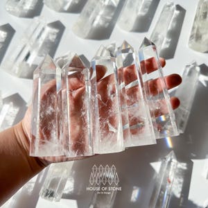 Natural Clear Quartz Point Tower/High quality Clear Quartz Rainbow Crystal Tower/Clear Quartz Obelisk/Crown Chakra