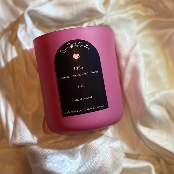 Chic Candle | Coco Apricot Wax | Luxury | Vegan | Non-toxic | No harsh chemicals