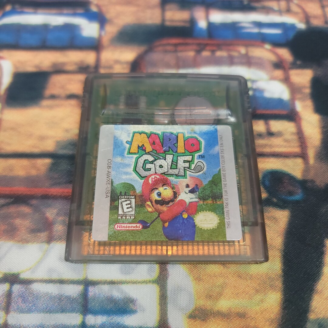 Game Boy Color Cartridge Mario Golf USA REGION Cartridge Etsy