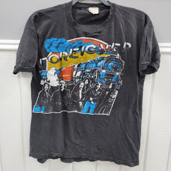 Vintage 1970s Rare Foreigner on Tour T-shirt Size: LARGE - Etsy