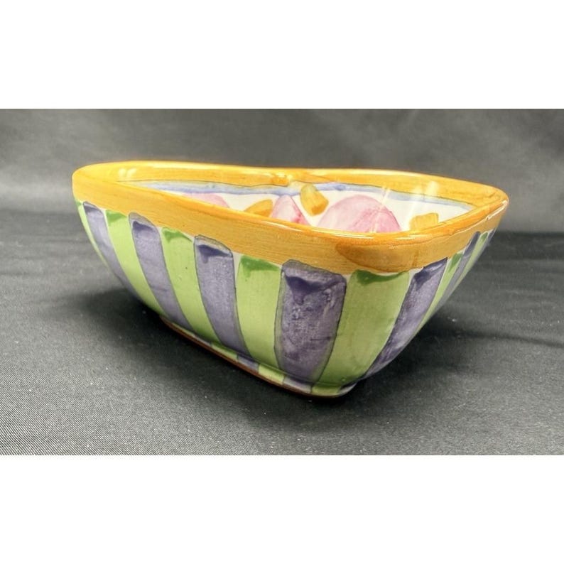 MacKenzie Childs Piccadilly 5" Heart Bowl image 2