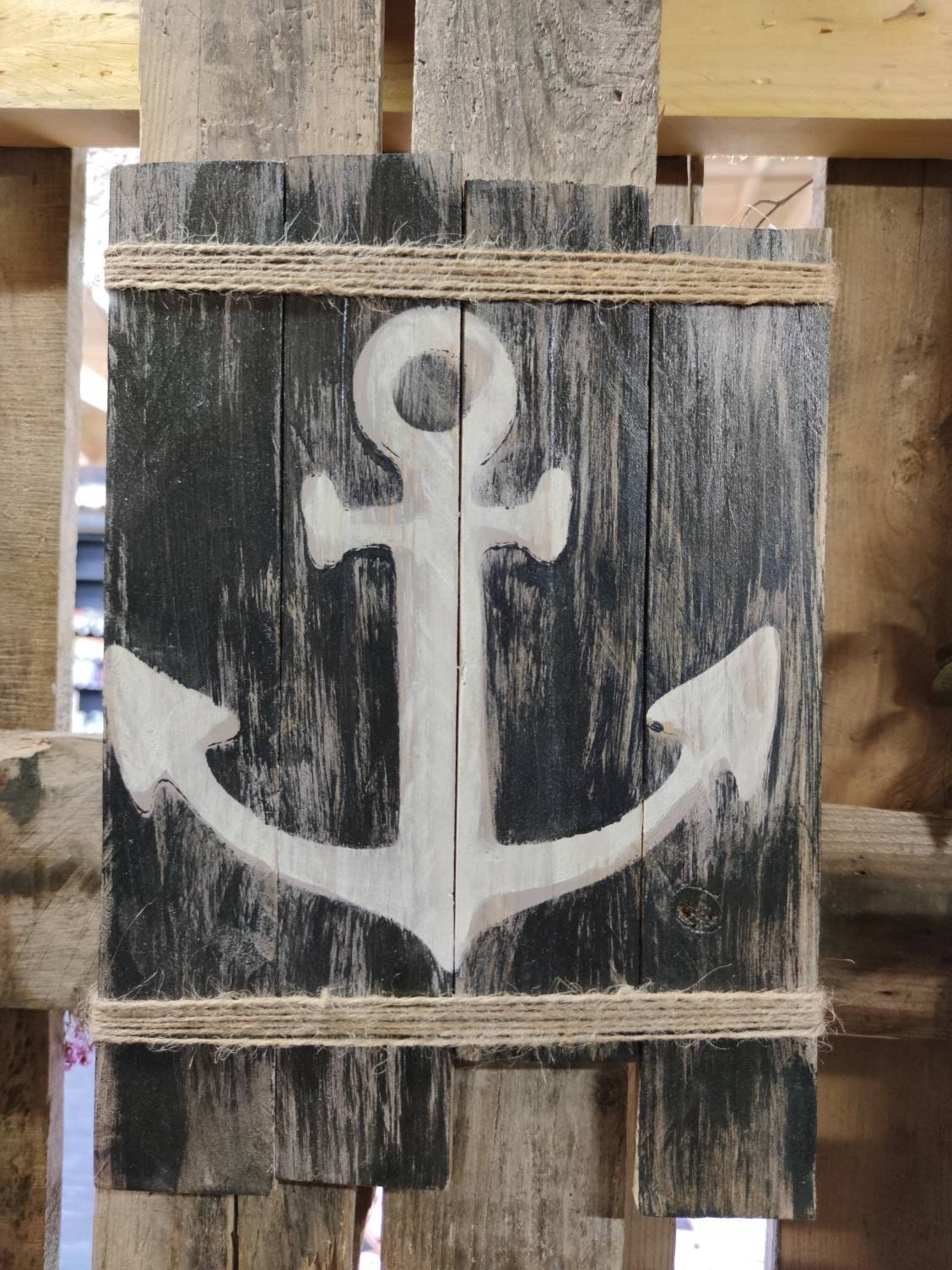 Planche de Bois avec Ancre