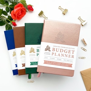 Budget Planner Undated Budget Book, Financial Planner A5 Rose Gold Track Expenses Savings Debts, Undated Planner Budgeting Planner 2024-2025