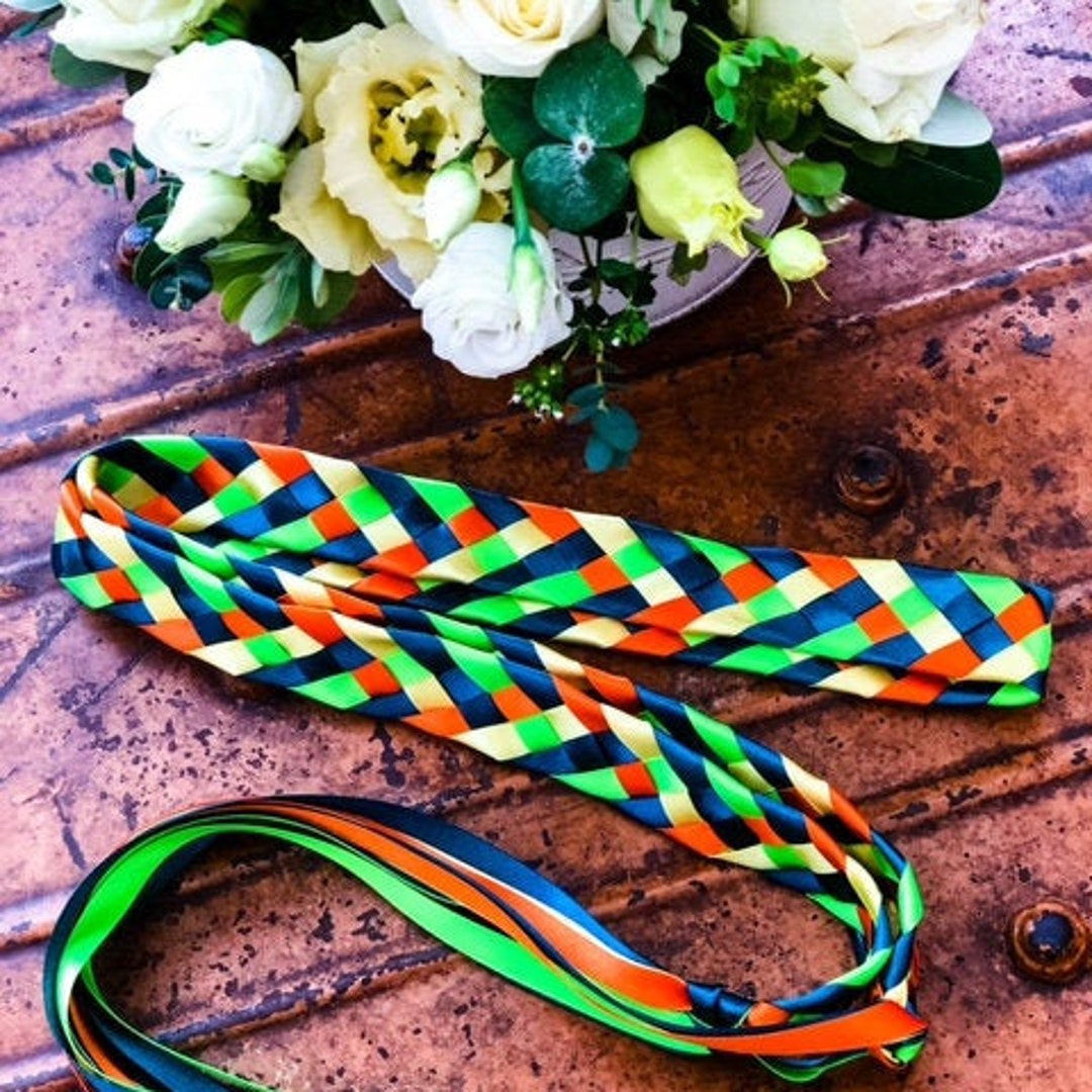 Bespoke Hand Tying Ribbons 5 Ribbon Plait Choose Your Etsy