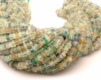 Multi Stone Rondelle: Facettierte Edelsteinperlen, 4-5 mm, 13 Zoll