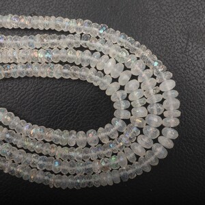 Rainbow Quartz Beads, Rondelle Beads, drilled beads, Size 4-8 MM 16 Inch Strand Beads, Quartz Beads, Beads For Jewelry Making