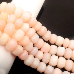Pink Opal Beads, Faceted beads, tumble beads, Size 10-12 MM 8 Inch Stand beads, gemstone beads, opal Beads, opal nugget beads, for jewelry