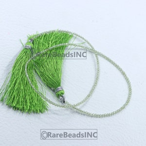 Peridot Perlen | Natürliche Peridot Perlen | Größe 2 MM 13-cm-Strang | Edelsteinperlen | facettierte Perlen | gebohrte Perlen | Runde Form Perlen