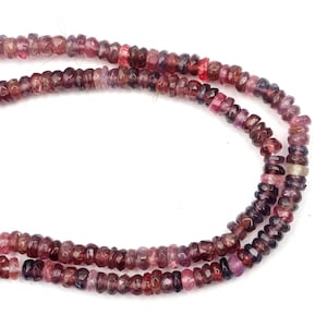 Multi Spinel Beads, Size 4 MM 8 inch Strand, Rondelle Beads, Drilled Beads, Faceted Beads, Natural Spinel Beads, For Jewelry Making Beads